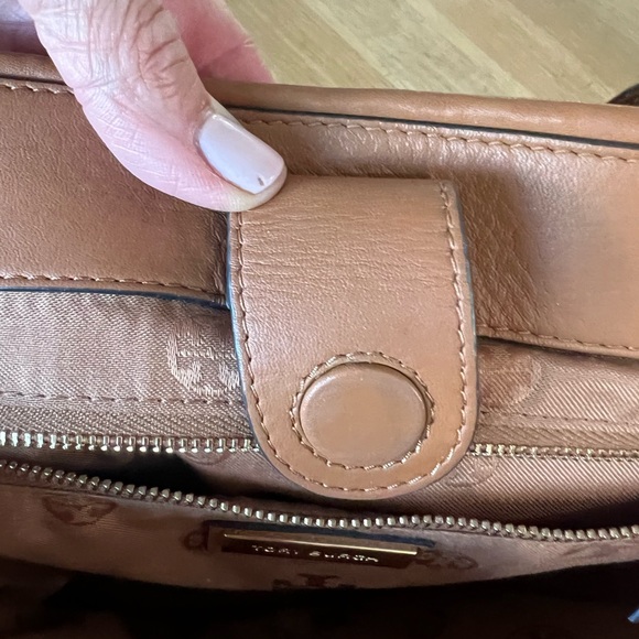 Tory Burch Weave Leather Tote - Tan - Picture 10 of 11